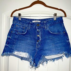 Zara Women's Cutoff Denim Shorts Size 4